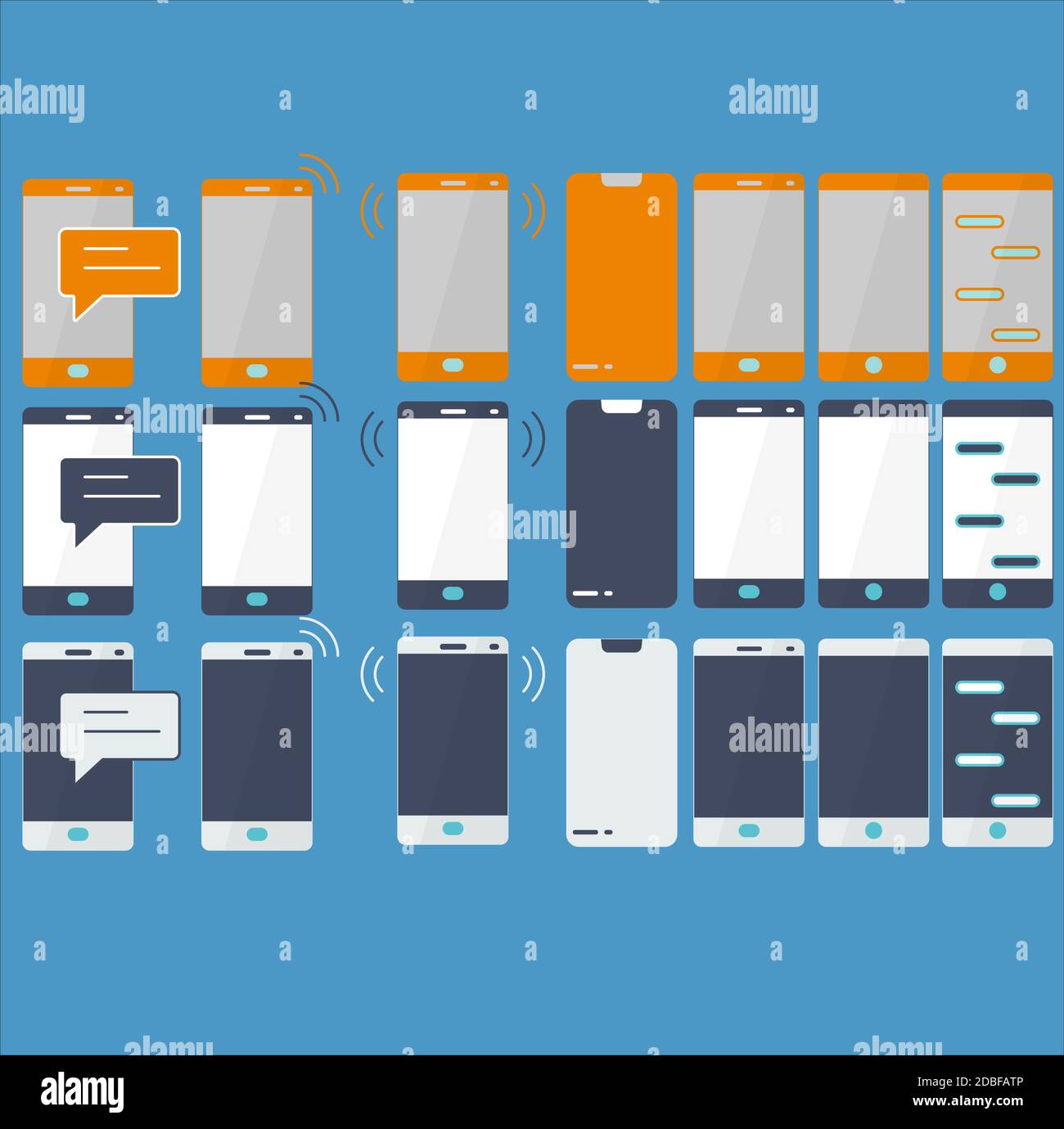 Touchscreen symbols collection hi-res stock photography and images - Alamy