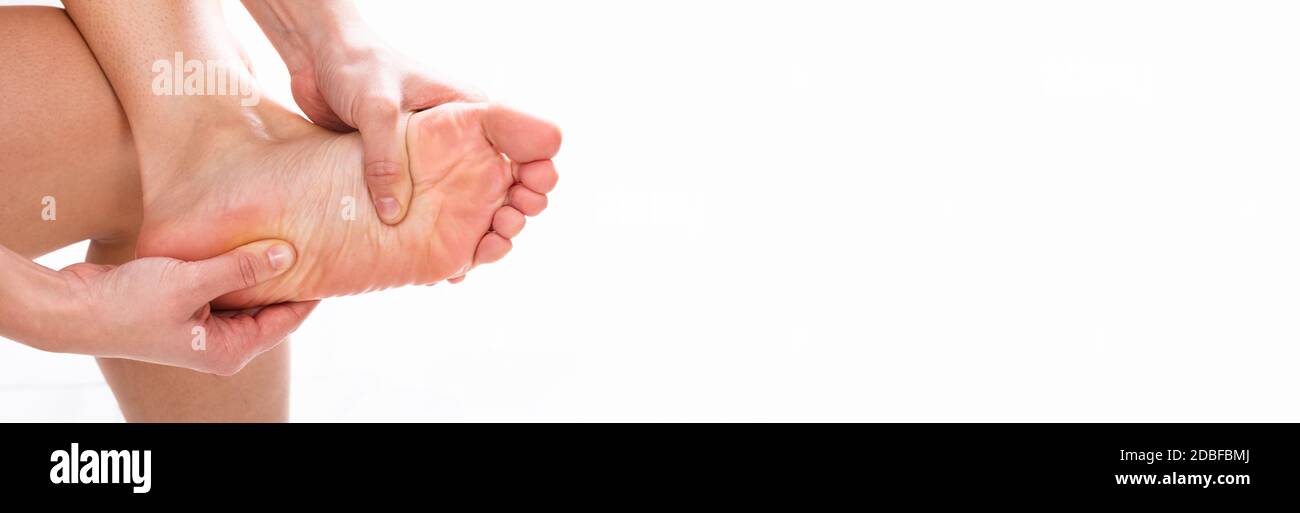 Massage Foot And Leg Reflexology Therapy. Reflex Spa Stock Photo Alamy