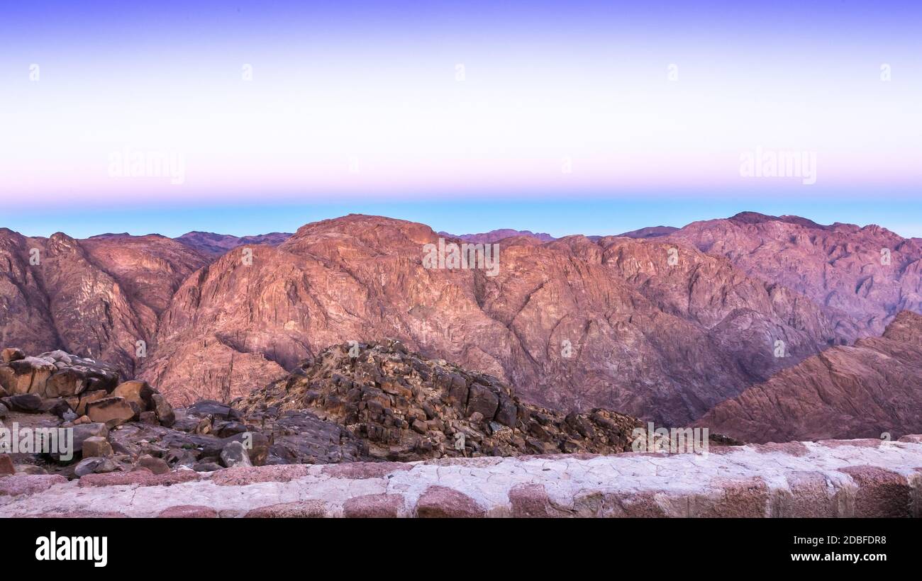 Mount Sinai, Mount Moses in Egypt. Africa Stock Photo Alamy