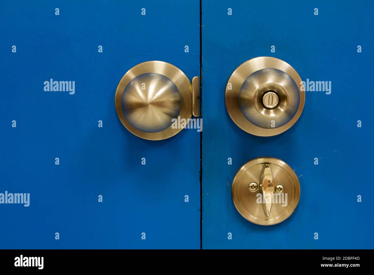 Gate Knob steel lock emergency Stock Photo Alamy