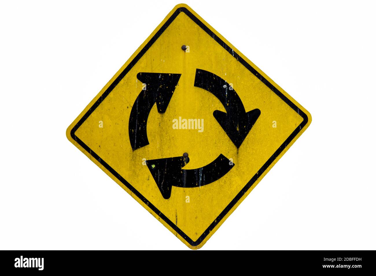 Traffic Roundabout circle isolated Stock Photo - Alamy
