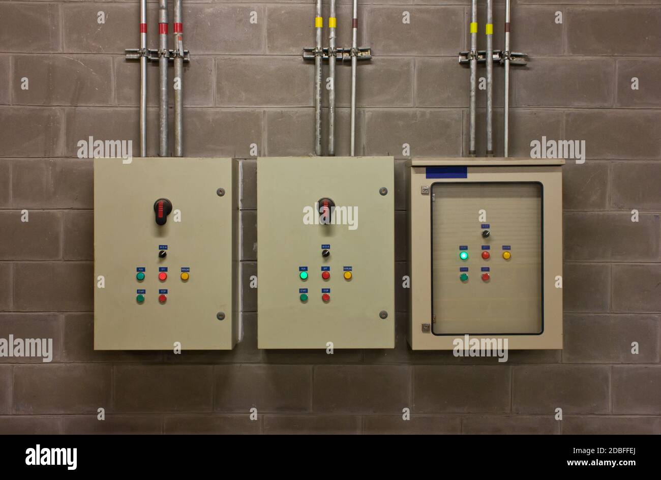 electric system in building system Stock Photo Alamy