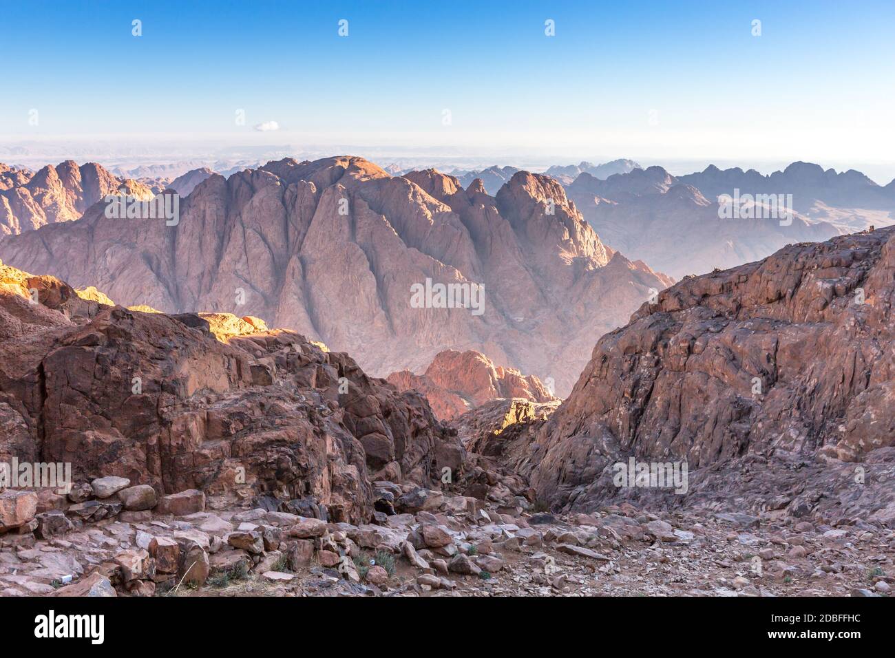 Mount Sinai Mount Moses In Egypt Africa Stock Photo Alamy