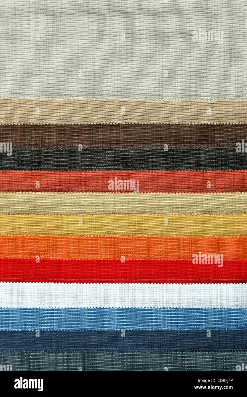 Decorative and fashion textile cloth color chart Stock Photo Alamy