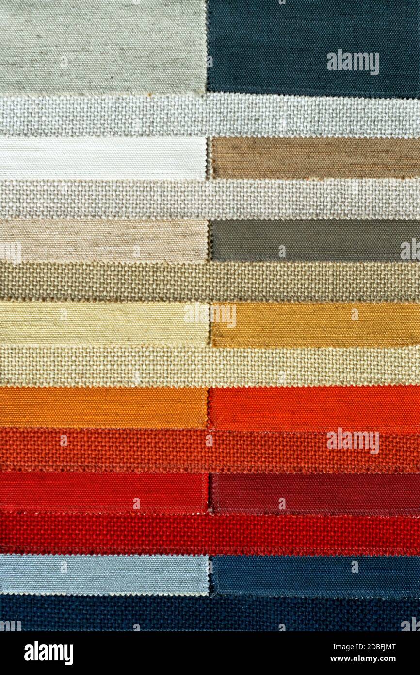 Decorative and fashion textile cloth material chart Stock Photo Alamy