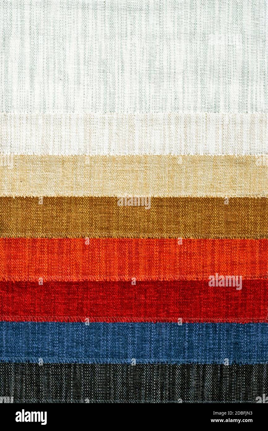 Decorative and fashion textile cloth color chart Stock Photo Alamy