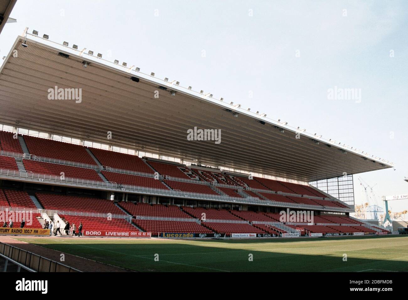 General view of Middlesbrough FC, Cellnet Riverside Stadium, Middlesbrough, United Kingdom pictured on 4th April 1996 Stock Photo