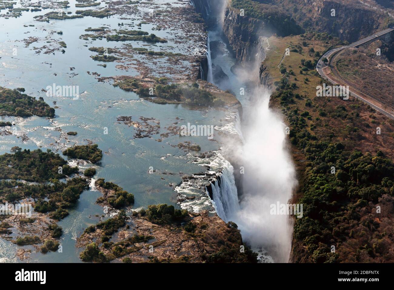Victoria Falls, Zambezi, Zimbabwe Stock Photo