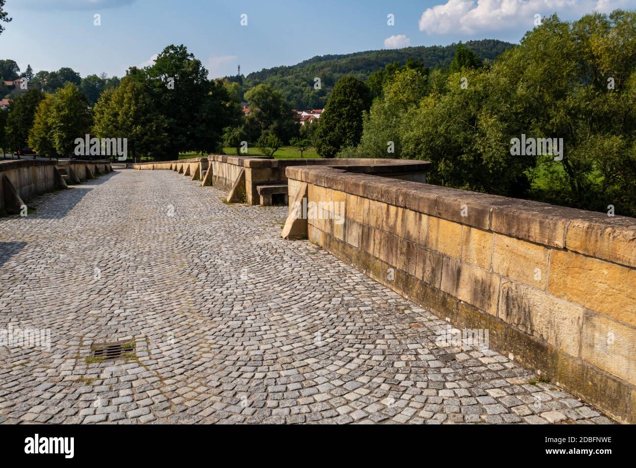 The historic Werra bridge of Creuzburg in Germany Stock Photo - Alamy