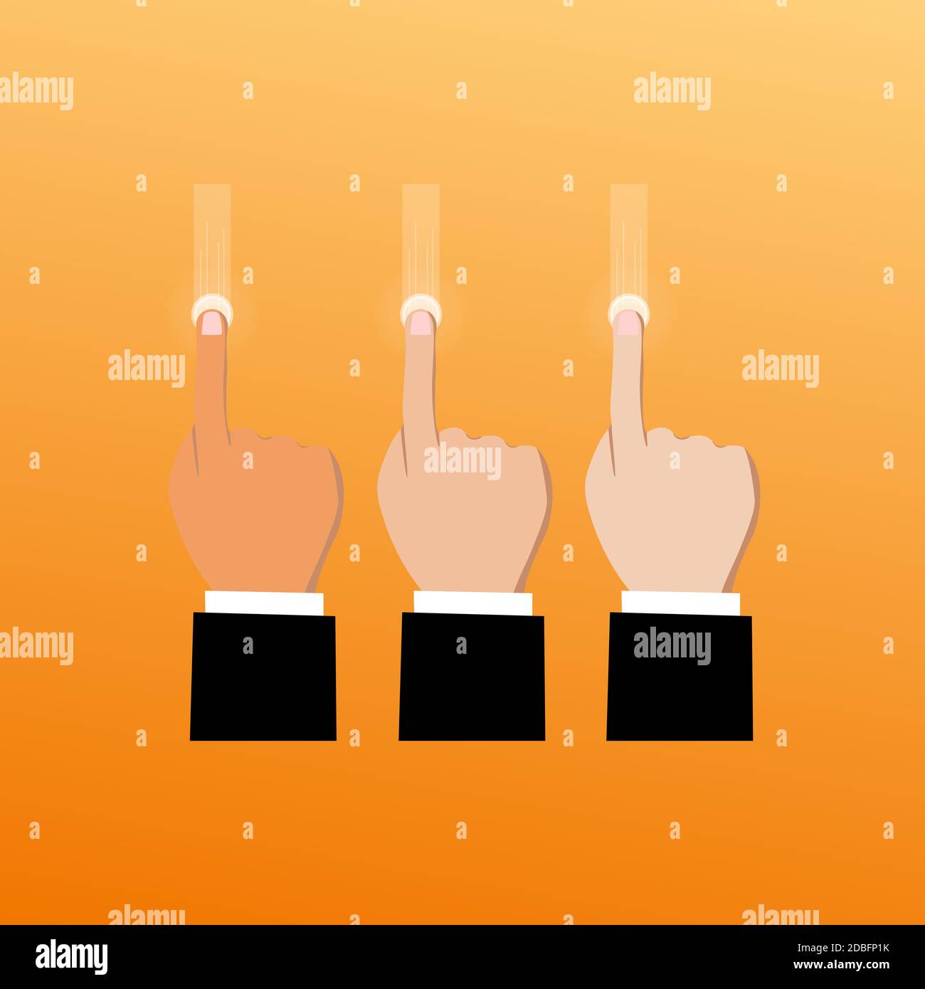 Sucess concept, icon finish button isolated on background. Touch screen ...