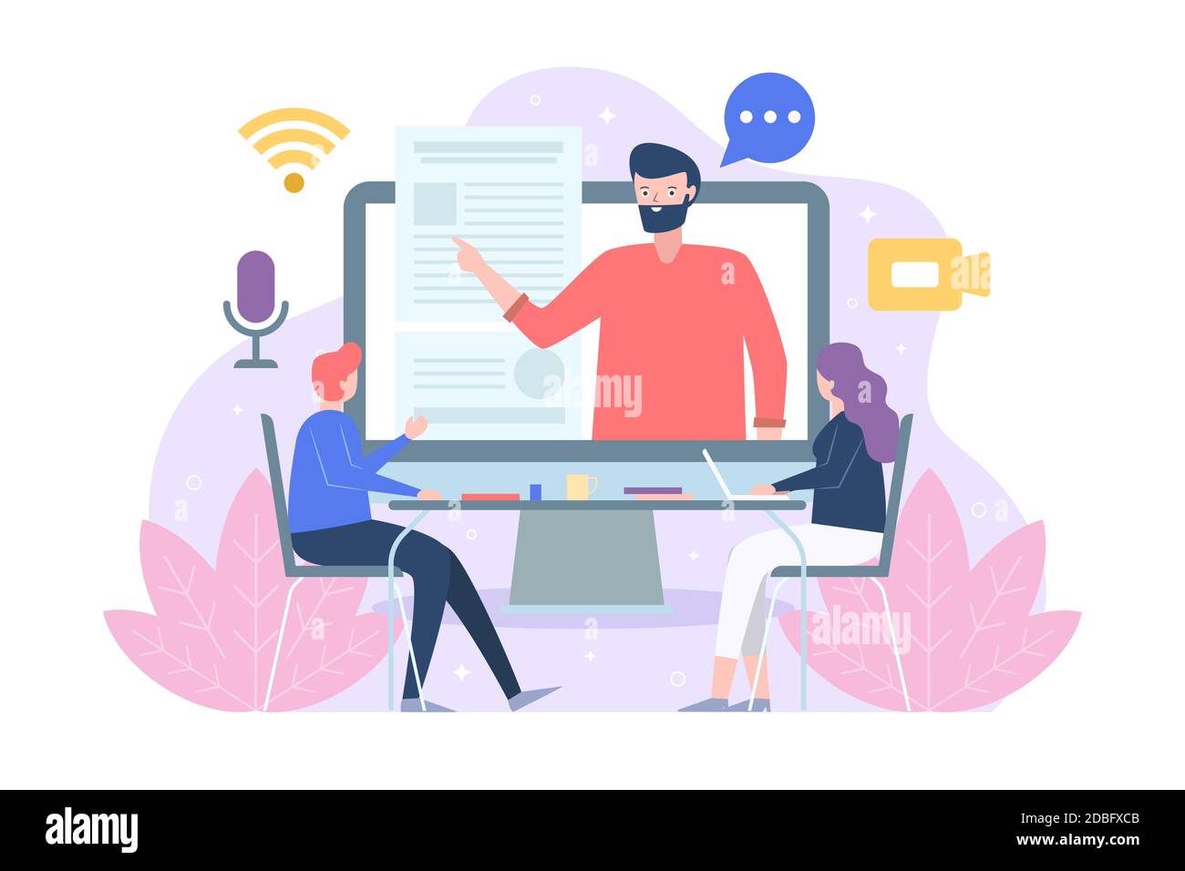 Online courses concept Vector illustration Stock Vector Image & Art - Alamy