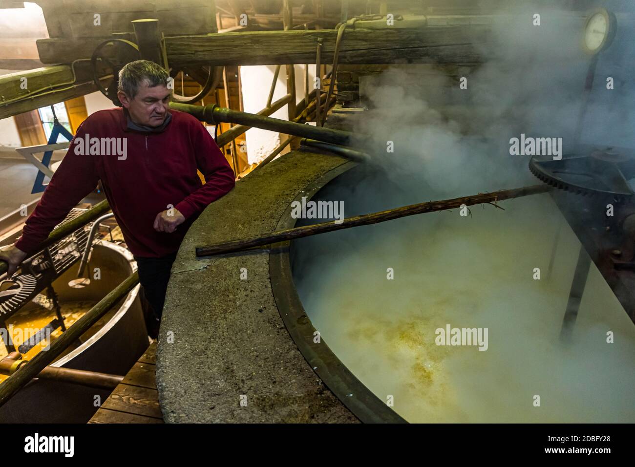 Zoigl Beer Brewery in Falkenberg, Bavaria, Germany Stock Photo