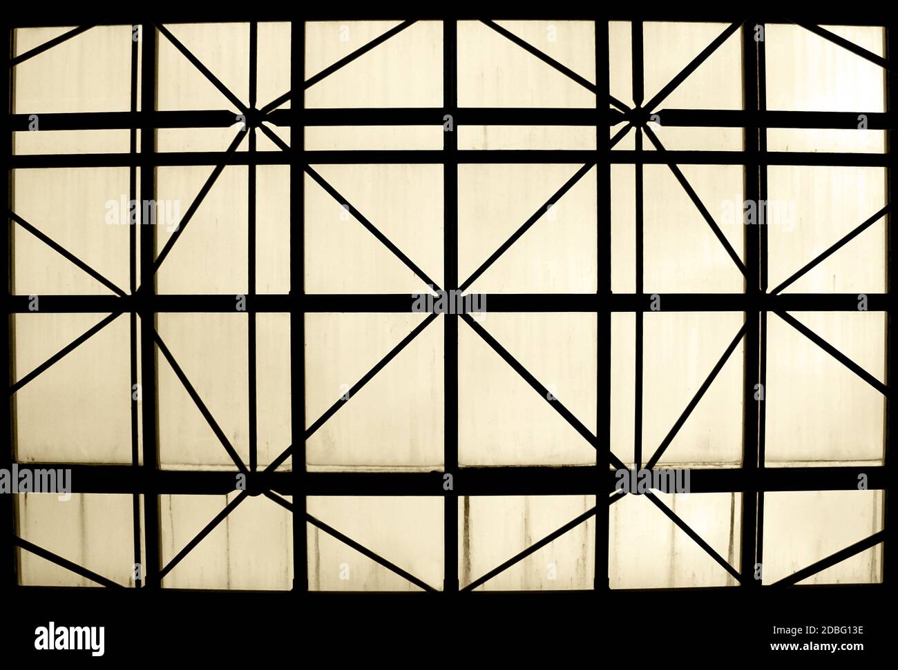 Image showcasing Geometric metal construction pipes in contrast light Stock Photo - Alamy