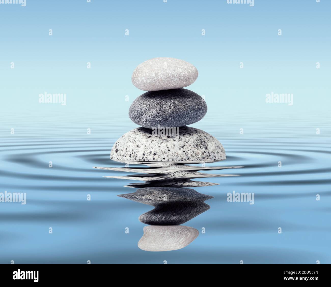 Premium Photo  Meditation stones with rain drop water on cement