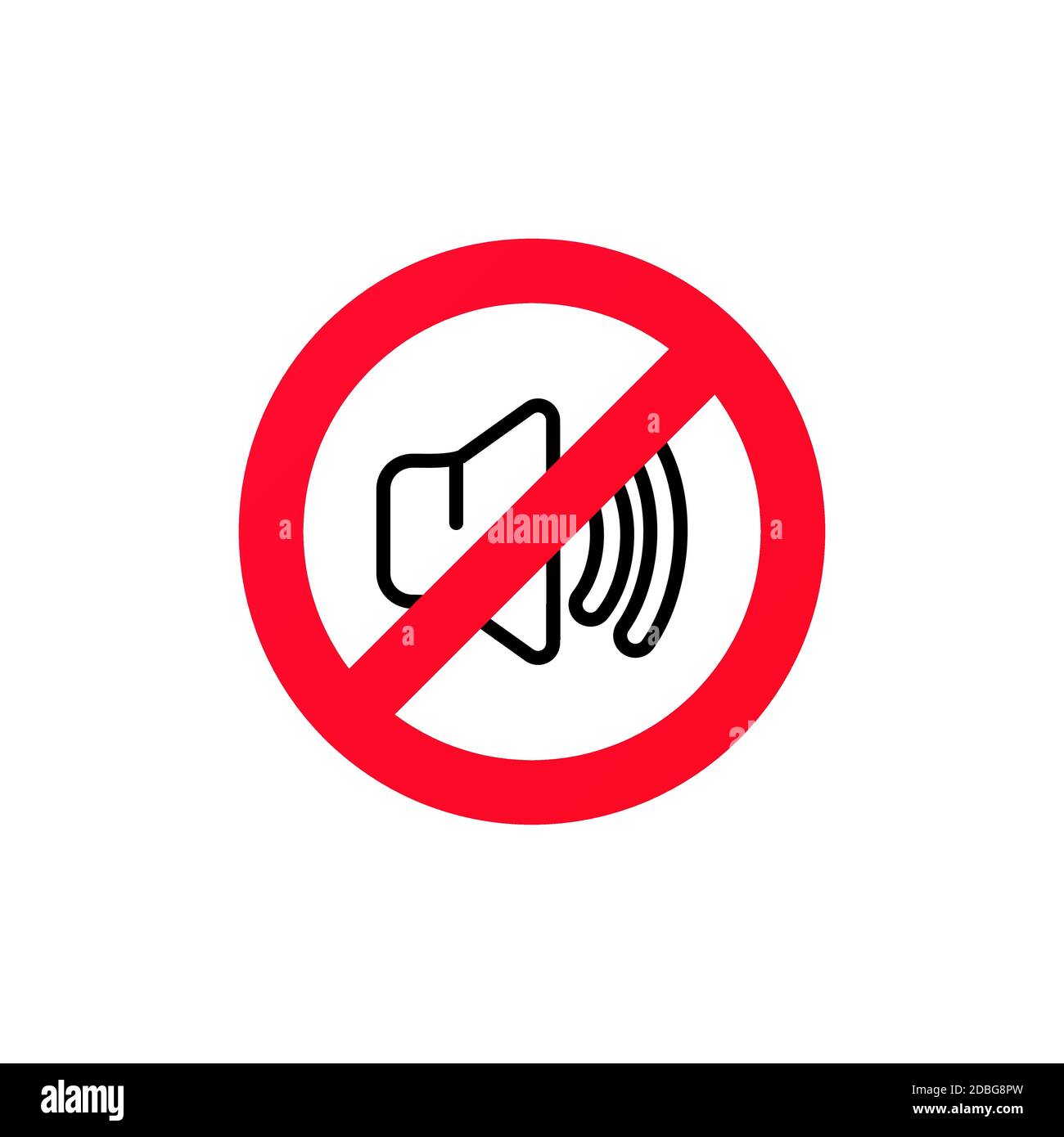 No sound sign. Silent mode icon. Vector on isolated white background. EPS  10 Stock Vector Image & Art - Alamy