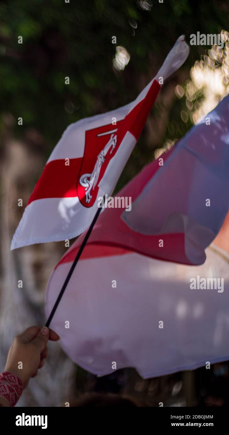 the belarusian lives matter protest Stock Photo