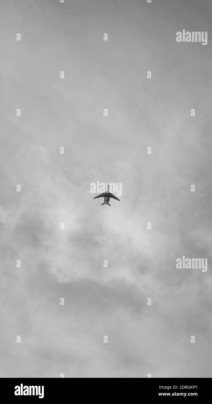 Cloudy sky in light Black and White Stock Photos & Images - Alamy