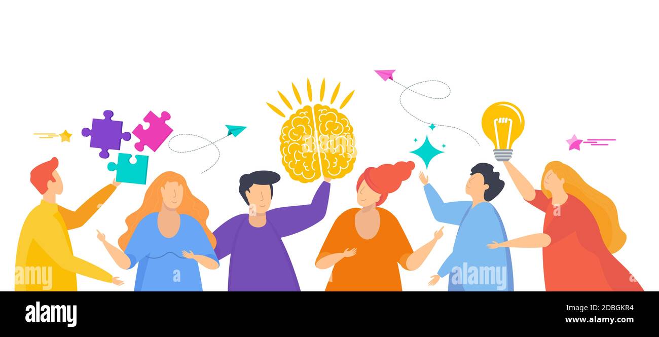 People talking. Conversation on social networks. Flat vector illustration. Stock Vector