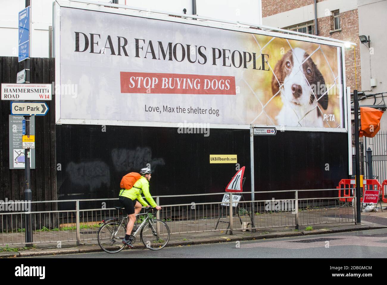 London, UK. 17th November, 2020. A new billboard advertisement produced ...