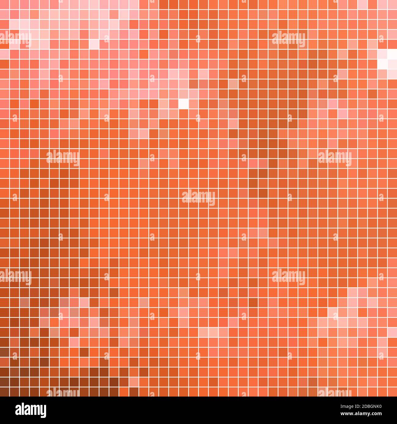 abstract square pixel mosaic background - orange Stock Photo - Alamy