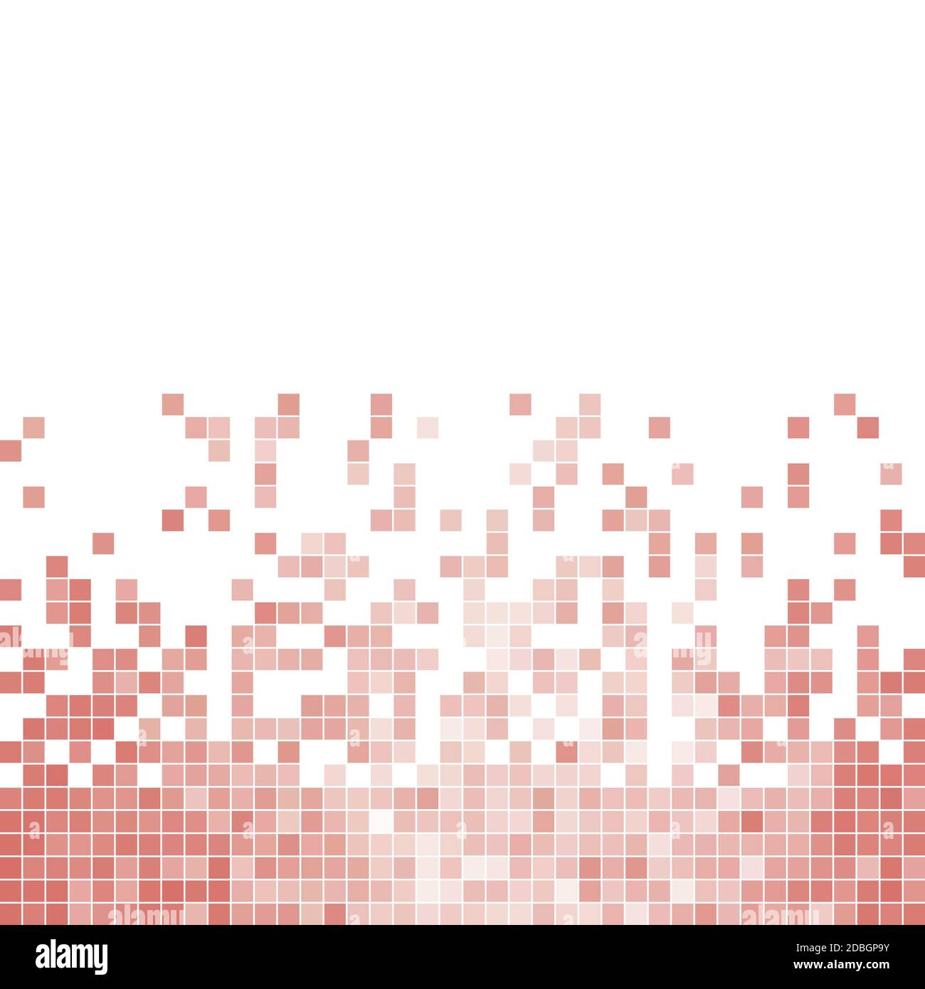 abstract square pixel mosaic background - red Stock Photo - Alamy