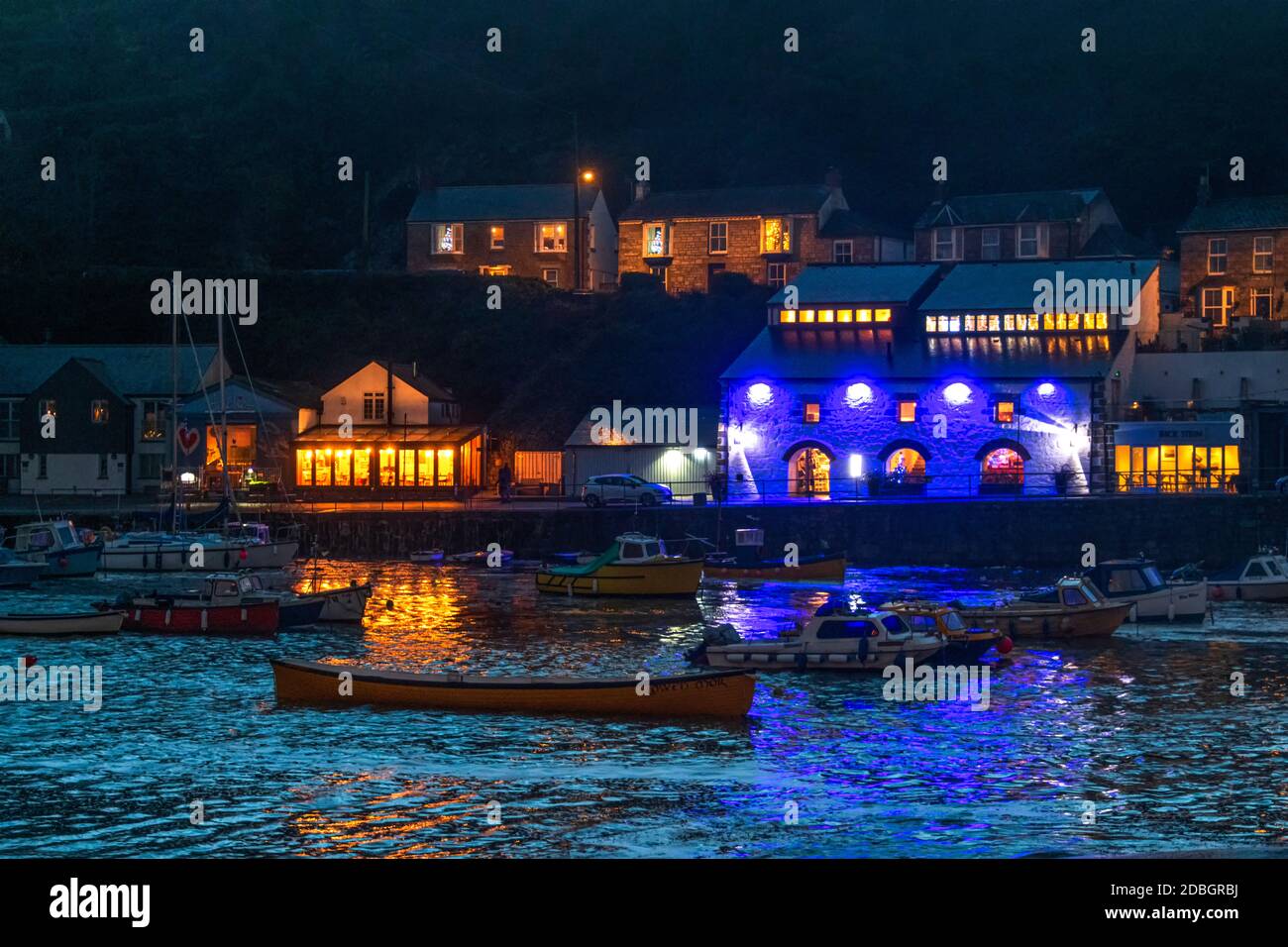 Porthleven christmas lights hires stock photography and images Alamy
