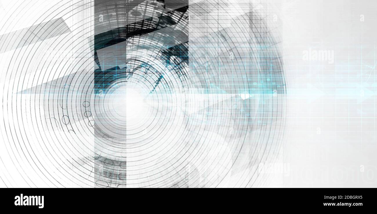 Data Network On A Corporate System As Art Stock Photo