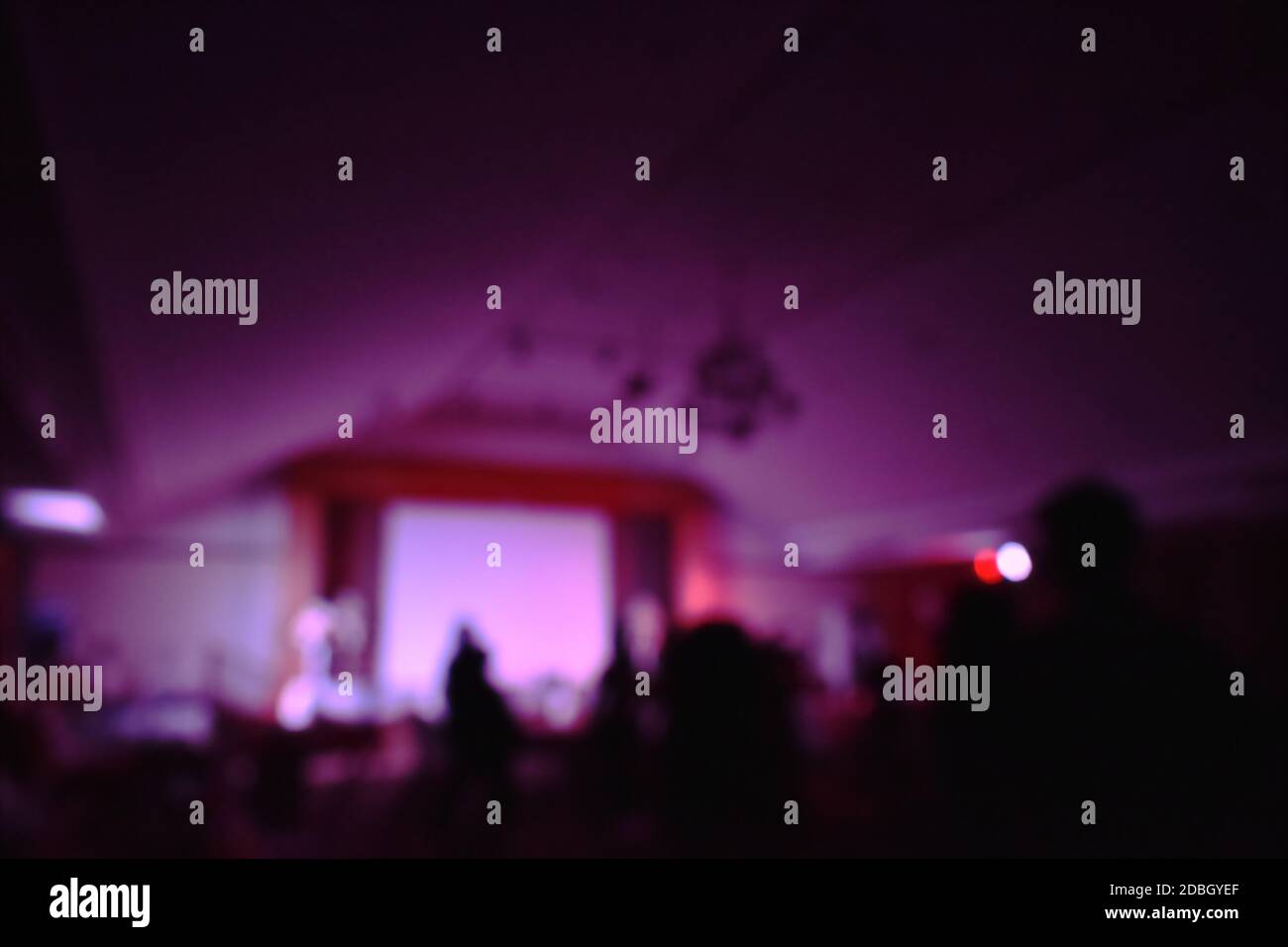 blurry computer screen in dark room background Stock Photo Alamy