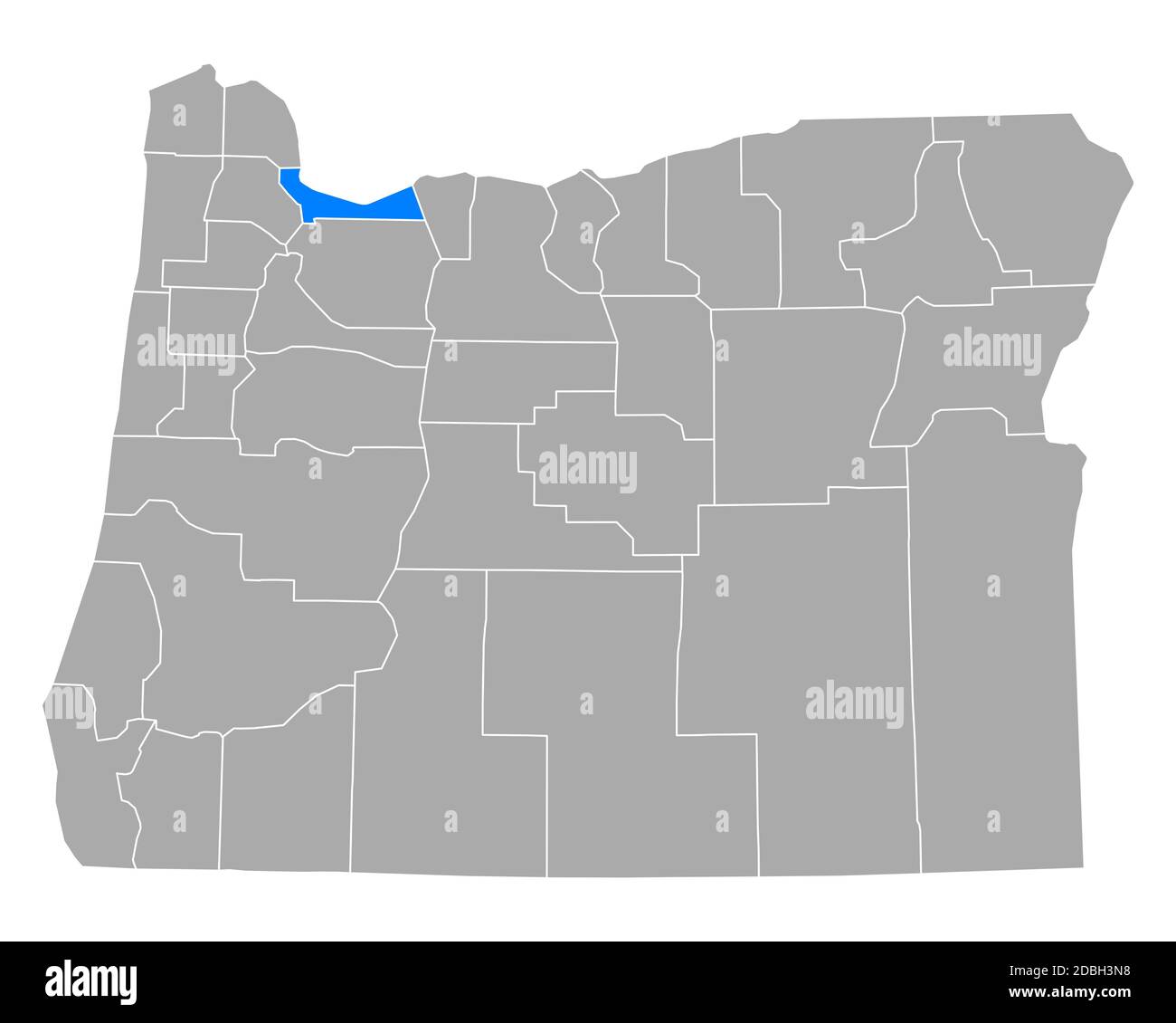 Multnomah county map hires stock photography and images Alamy