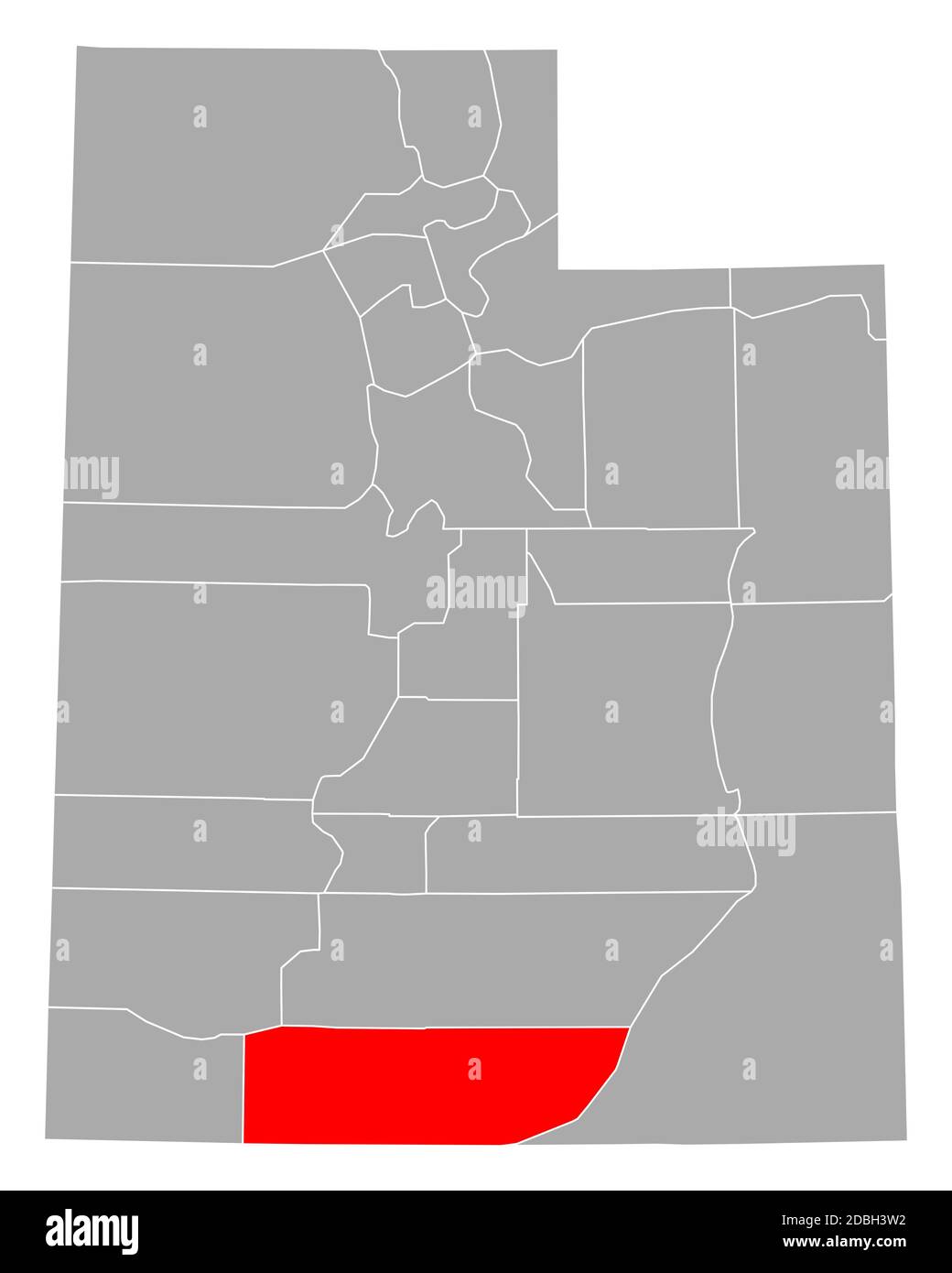 Map of Kane in Utah Stock Photo Alamy
