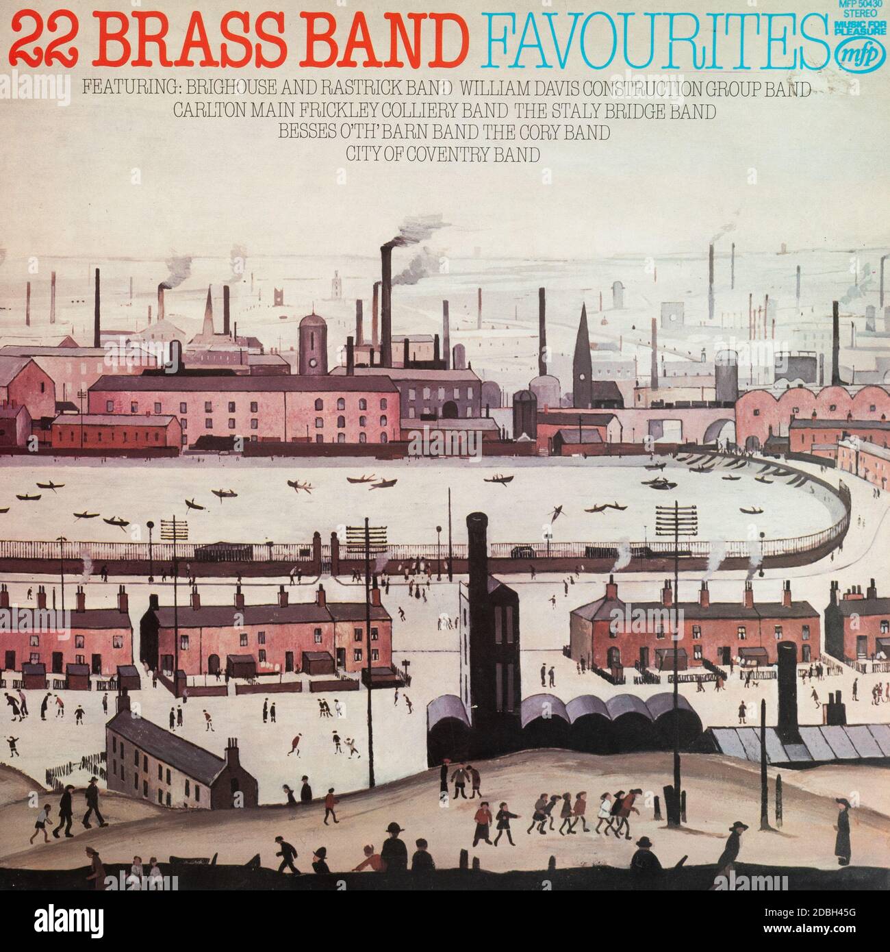 22 brass band favourites, vinyl compilation LP record album cover Stock Photo