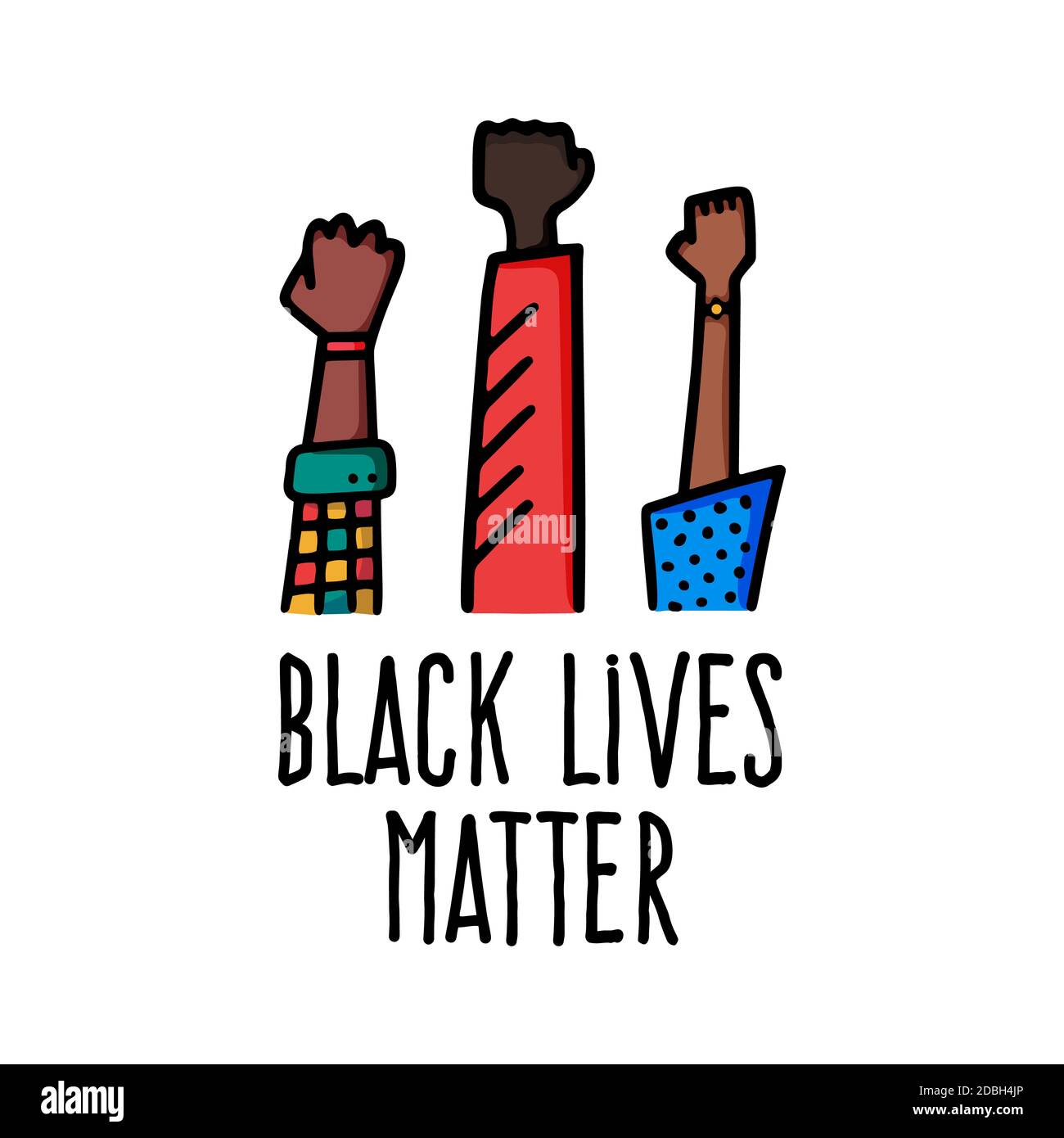 black lives matter banner design with african american fist hand vector ...