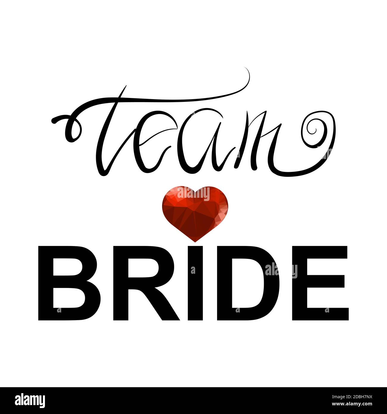 Team Bride Tag On White Background And Engagement Ring