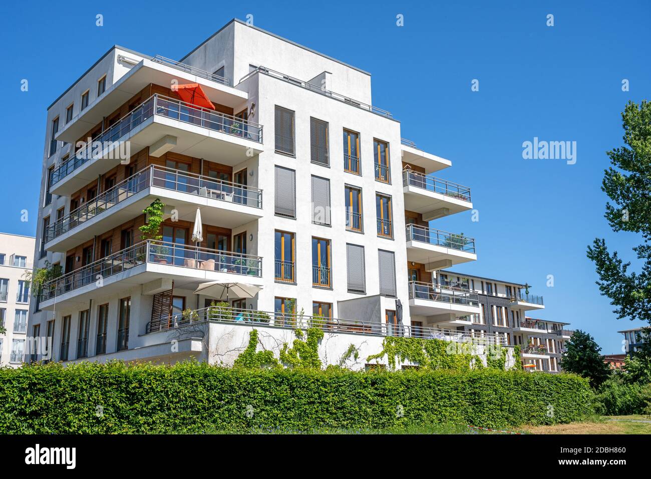 Modern apartment building in Berlin, Germany Stock Photo Alamy