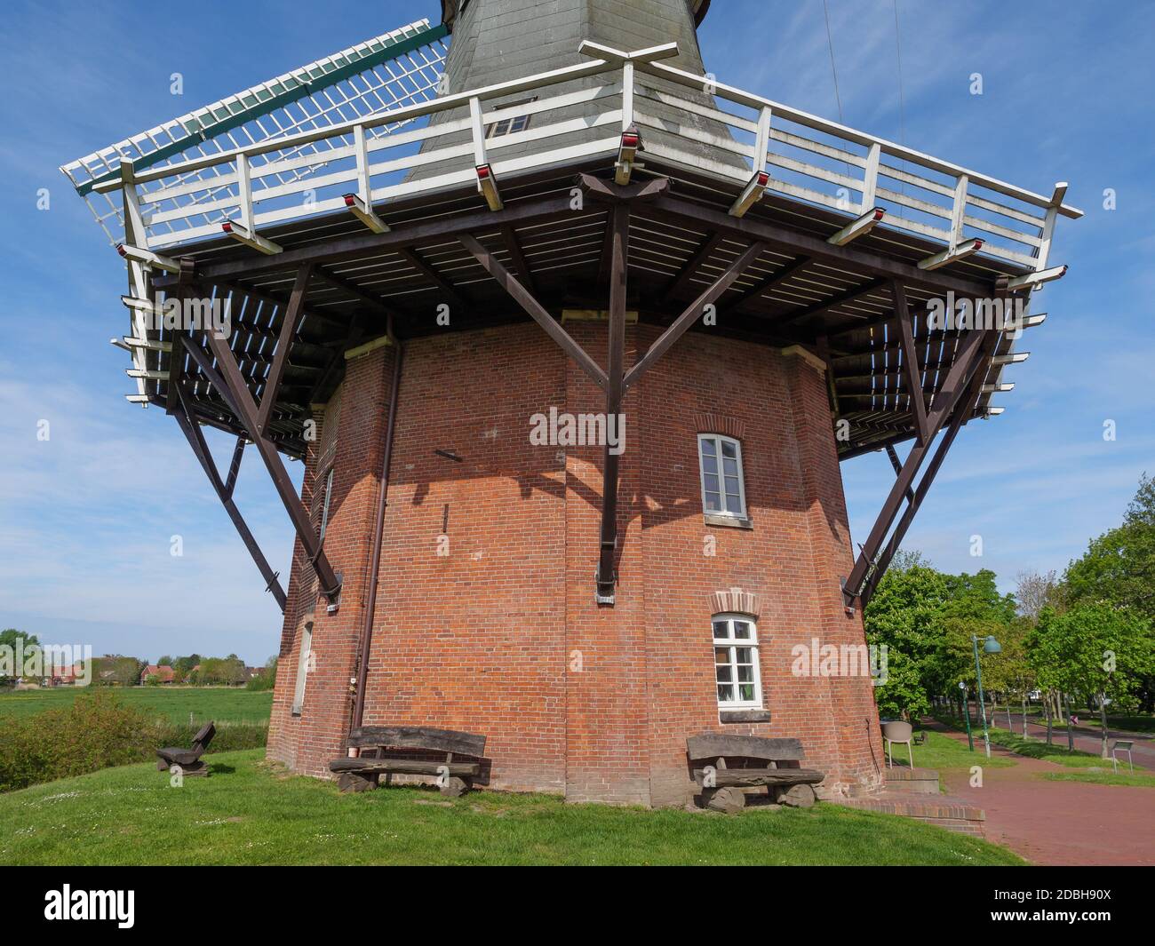 old windmill in greetsiel Stock Photo