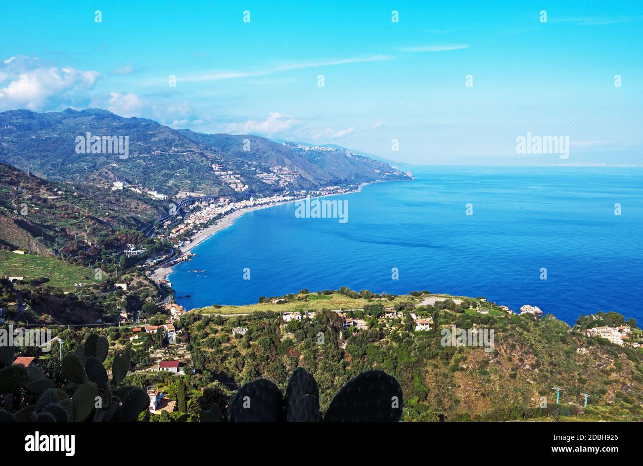 the Bay of Taormina Stock Photo