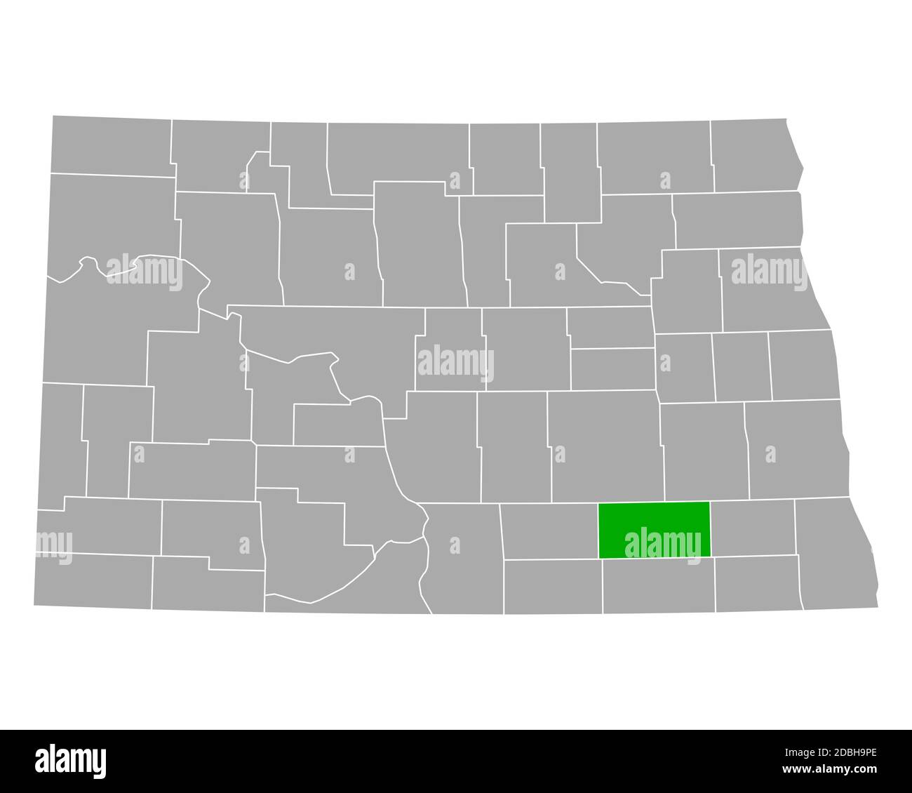 Lamoure North Dakota Map Map Of Lamoure In North Dakota Stock Photo - Alamy