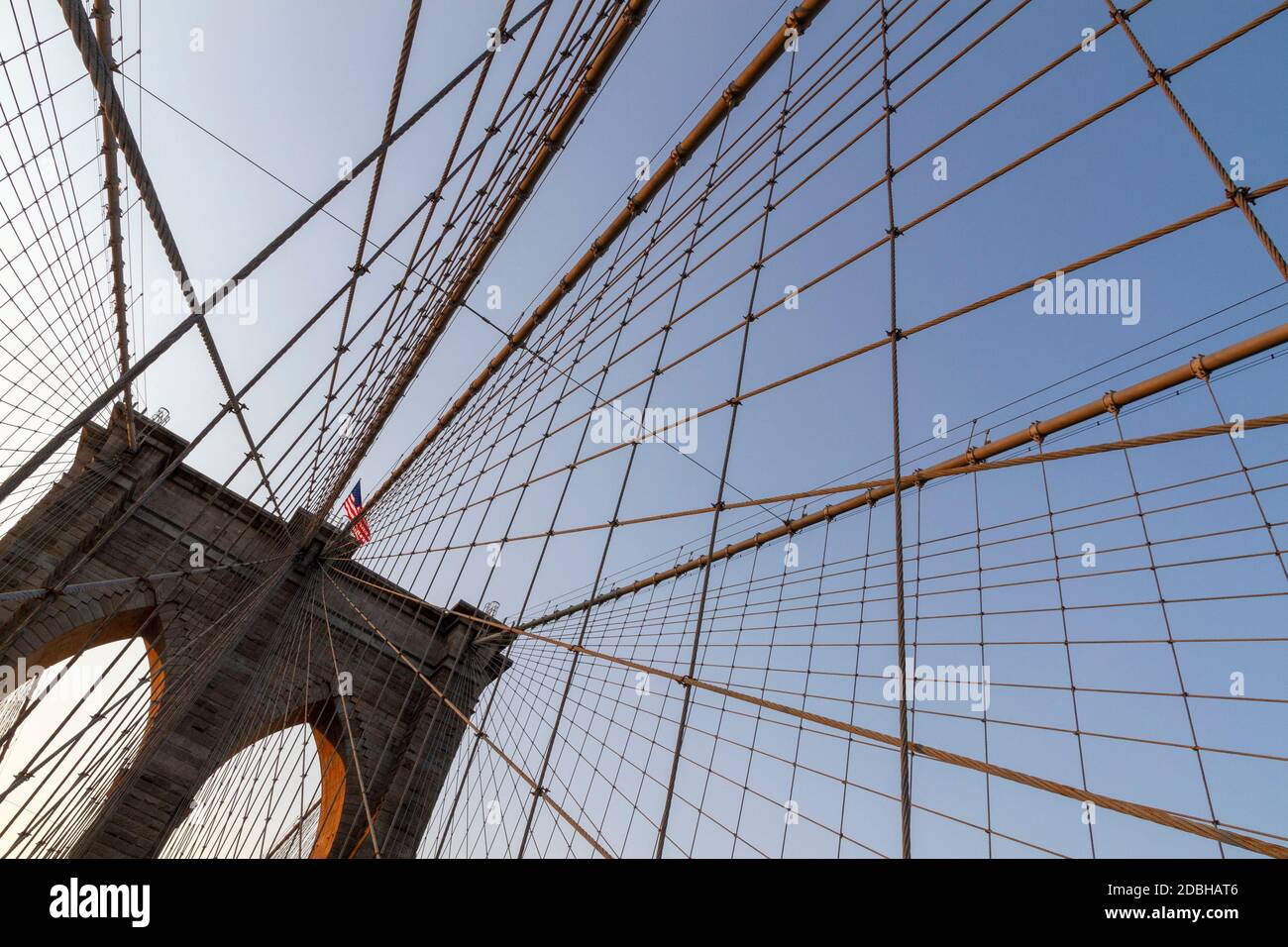 Brooklyn Bridge in New York City at sunrise, USA Stock Photo - Alamy