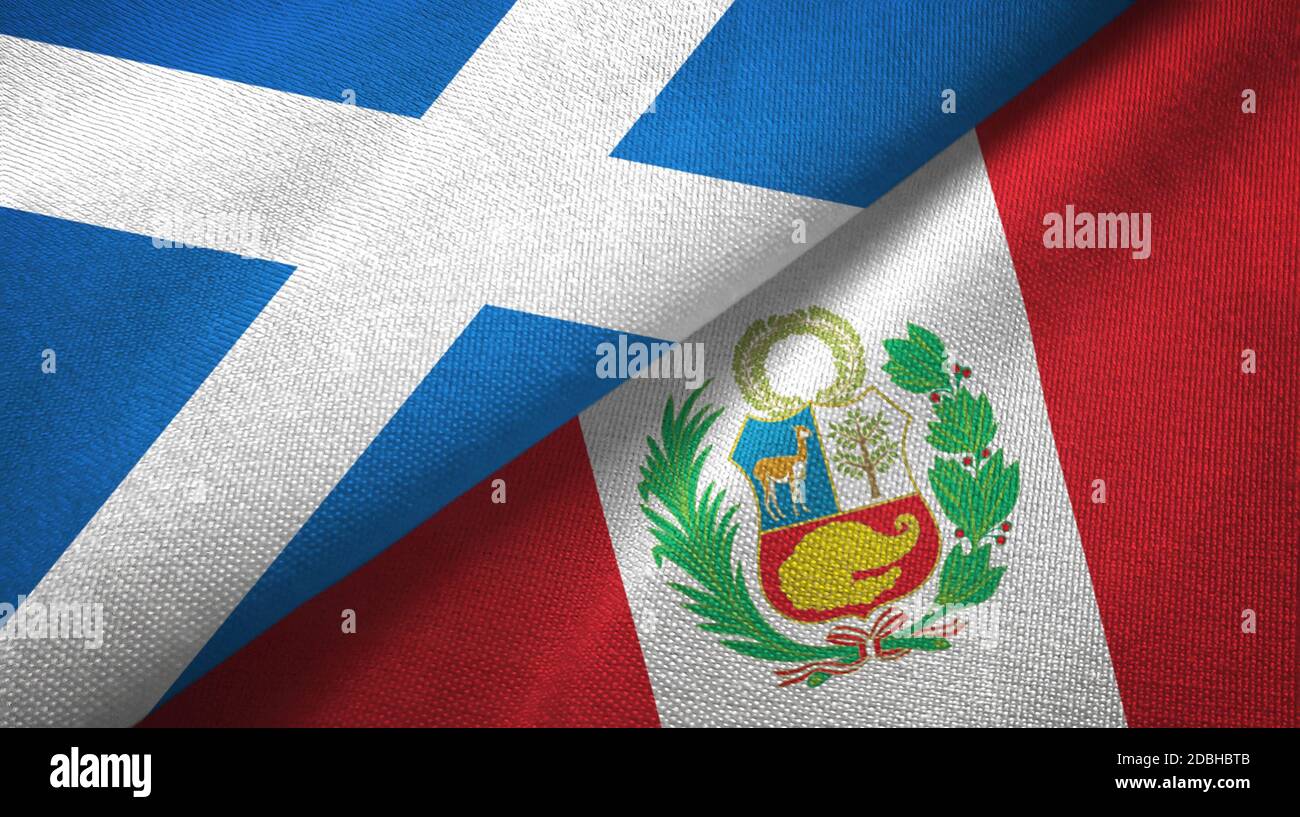 Peru scotland flag hi-res stock photography and images - Alamy
