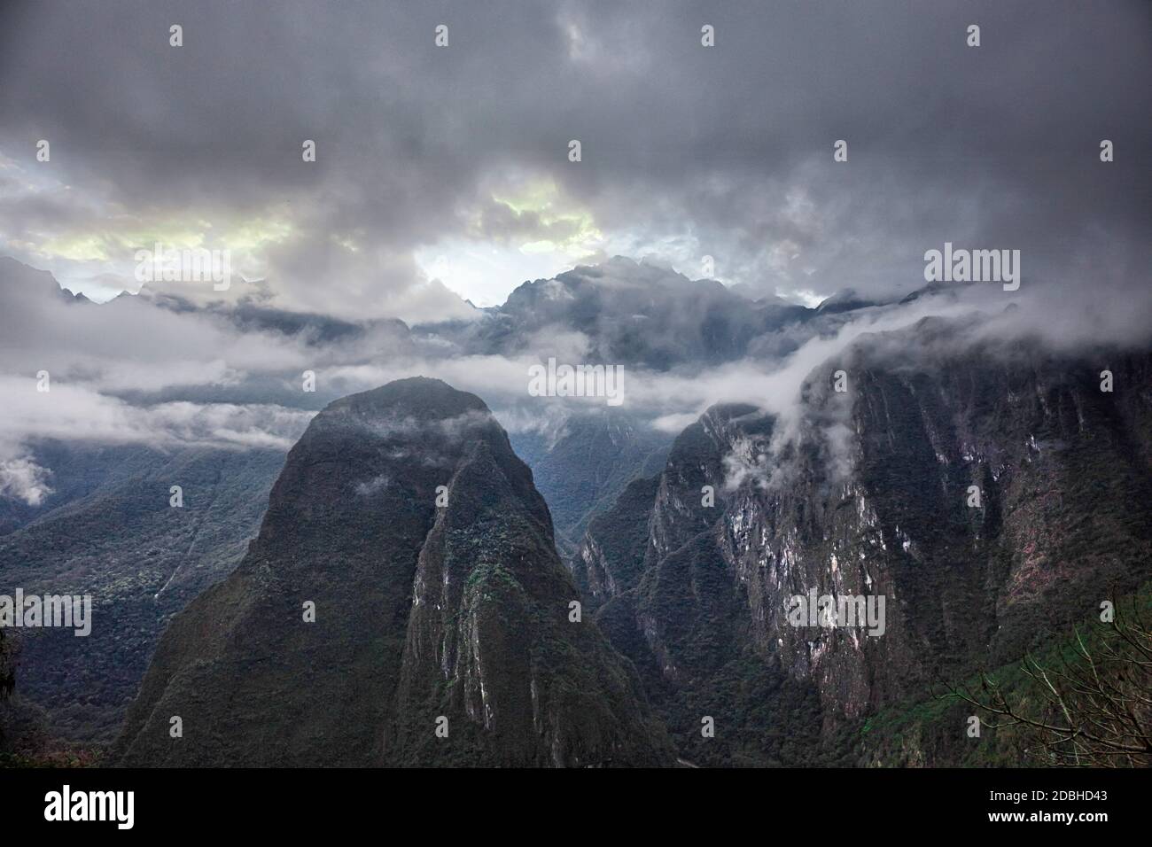Mountains around Machu Picchu Peru Stock Photo - Alamy