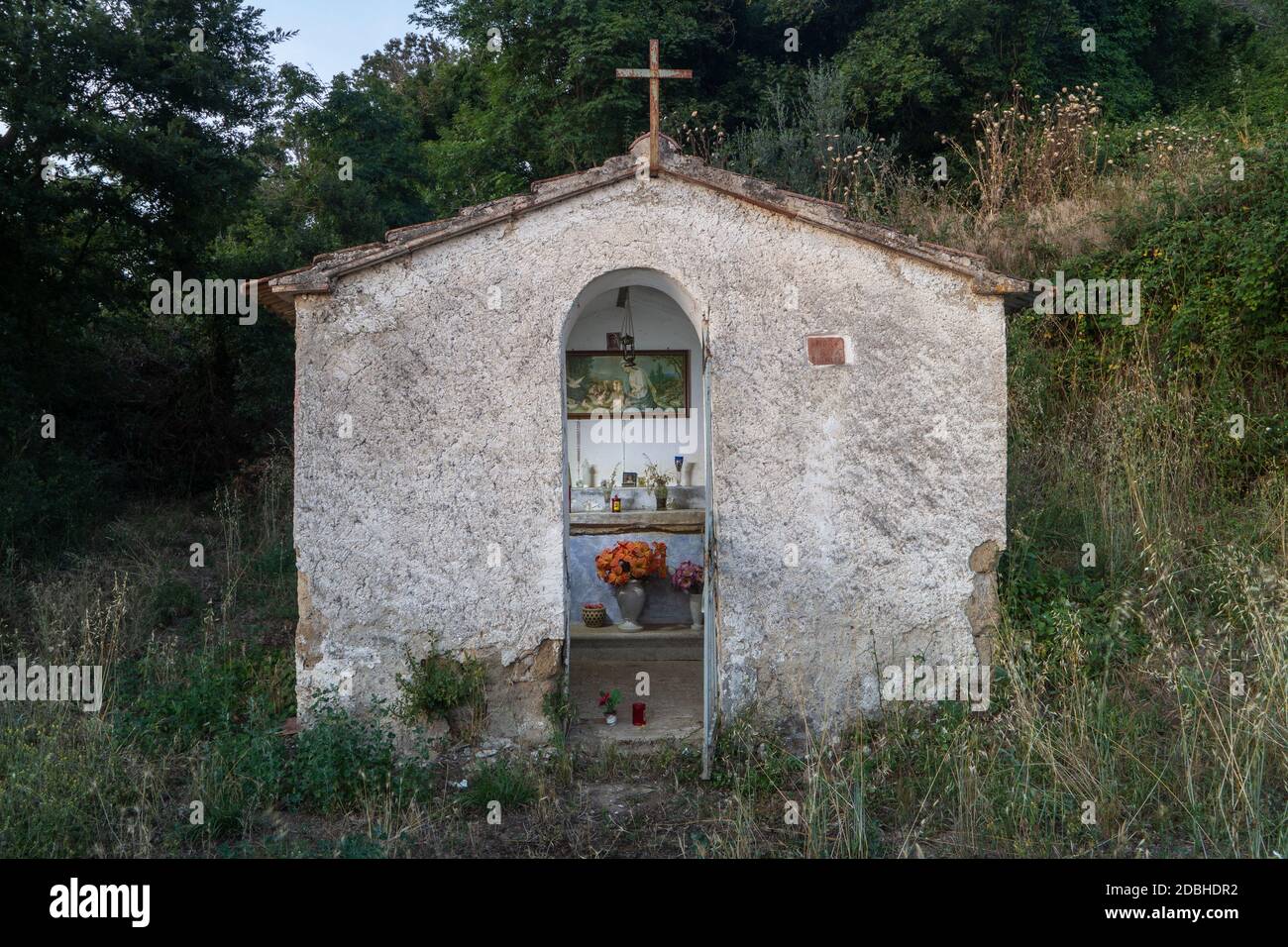 chapel in the countryside (central Italy, Europe) Stock Photo