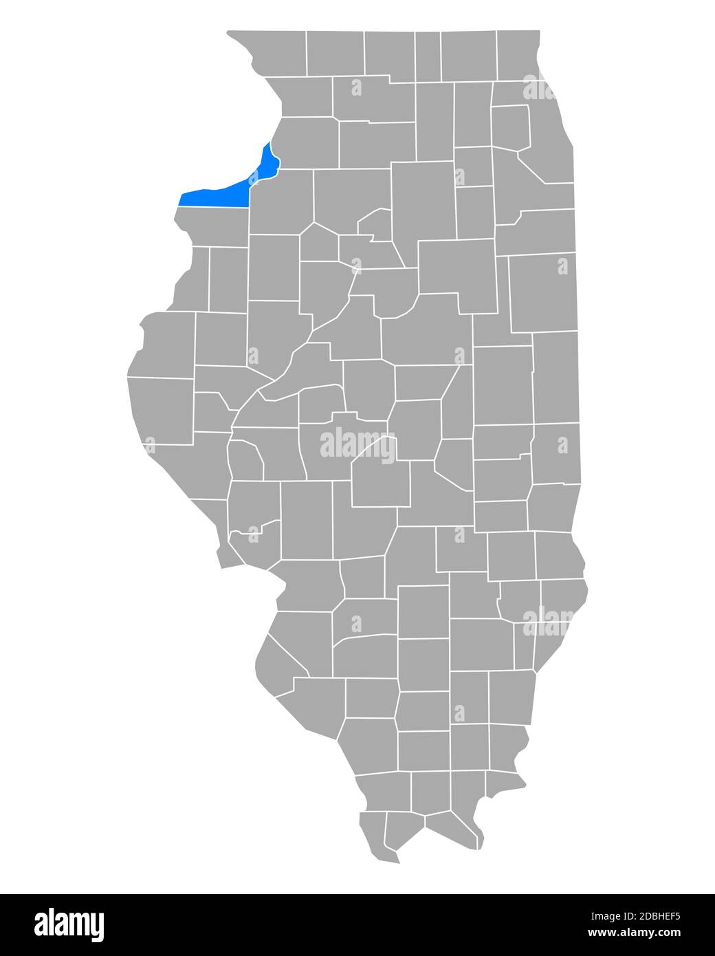 Map of Rock Island in Illinois Stock Photo - Alamy