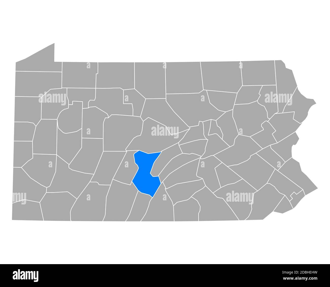 Map of Huntingdon in Pennsylvania Stock Photo Alamy