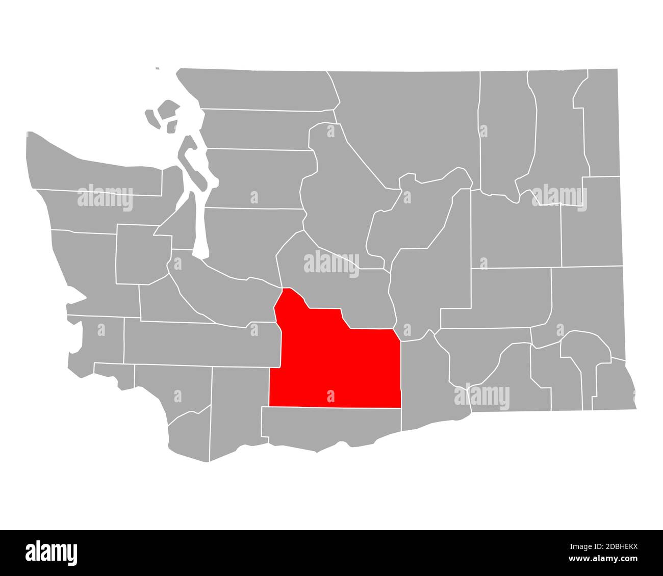 Map of Yakima in Washington Stock Photo Alamy