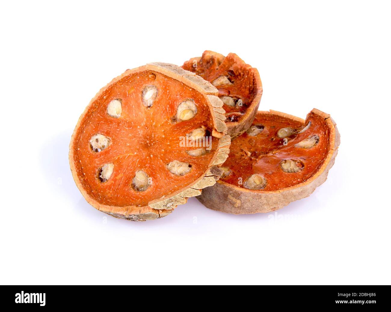 Bael fruit tea and slices of dried bael fruit, tea matum on white background Stock Photo Alamy