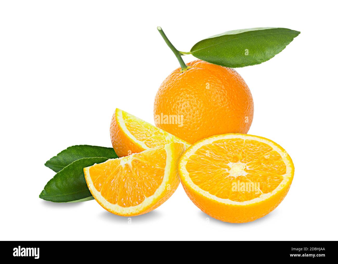 Fresh orange isolated on white background Stock Photo - Alamy