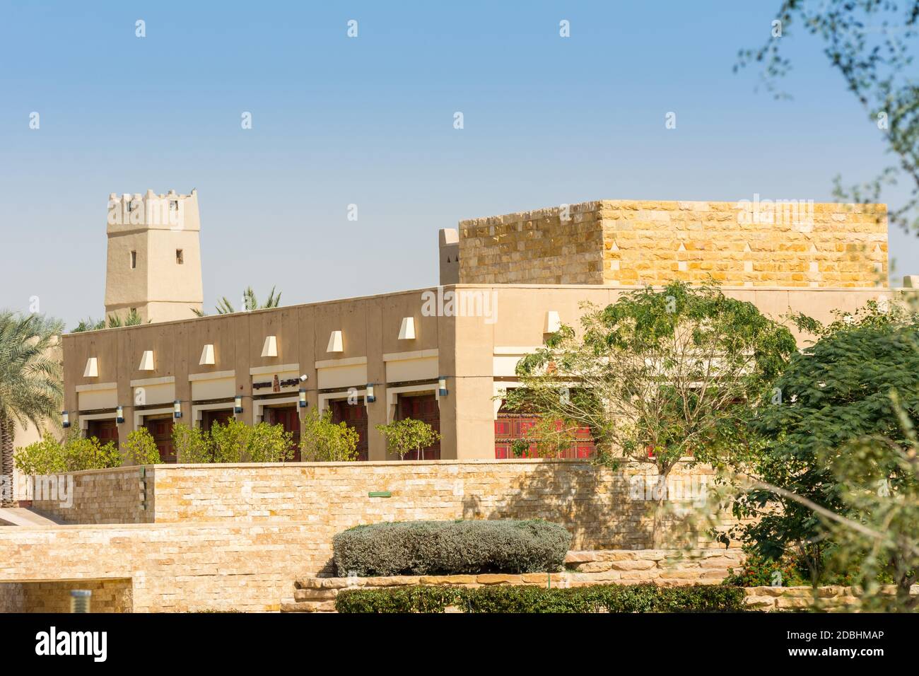 Historic buildings in Dariyah clay castle, also as Dereyeh and Dariyya ...