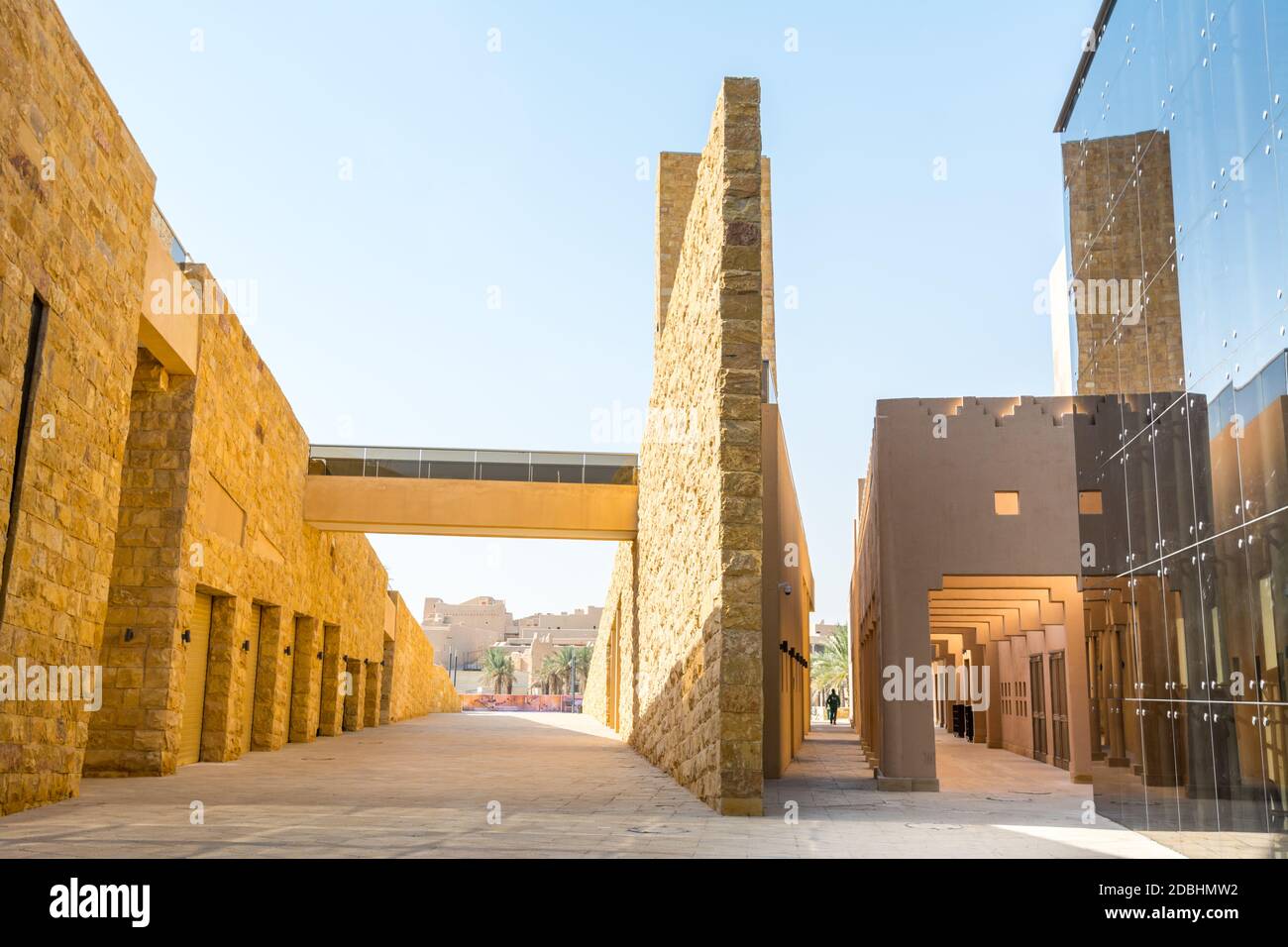 Buildings of Diraiyah, also as Dereyeh and Dariyya, a town in Riyadh, Saudi Arabia, was the original home of the Saudi royal family, and served as the Stock Photo