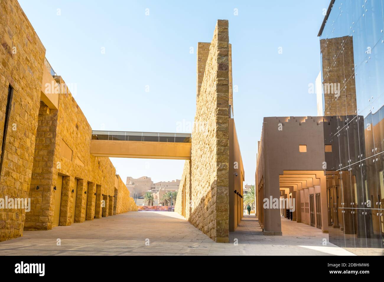 Buildings of Diraiyah, also as Dereyeh and Dariyya, a town in Riyadh, Saudi Arabia, was the original home of the Saudi royal family, and served as the Stock Photo