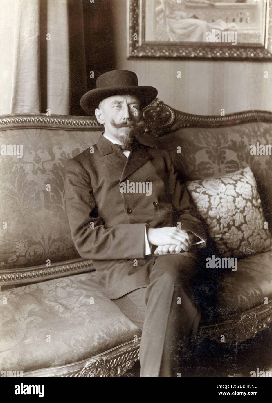 The Norwegian polar researcher Roald Amundsen in Berlin. Stock Photo